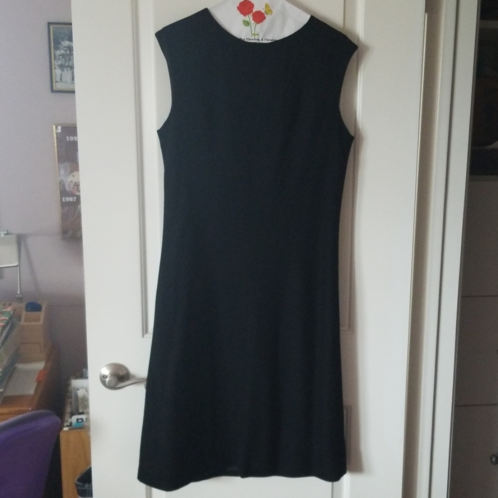 Vintage black wool dress